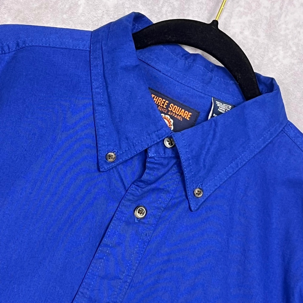 Three Square Florida Gators Button Down Shirt Mens XL Blue Excellent Long Sleeve